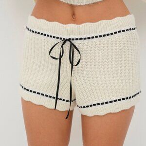 For Love & Lemons Jeannette Sleep Short M / Cream